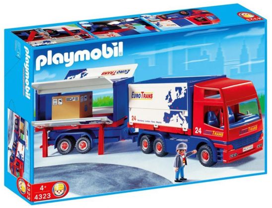 PLAYMOBIL City Action 4323 Routier avec camion et remorque