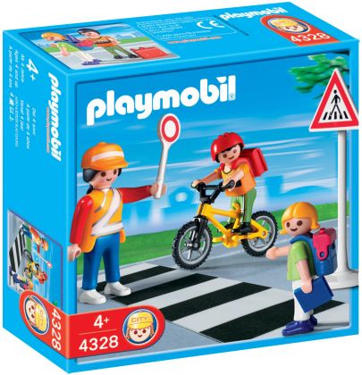 PLAYMOBIL City Life 4328 Agent de sécurité et écoliers