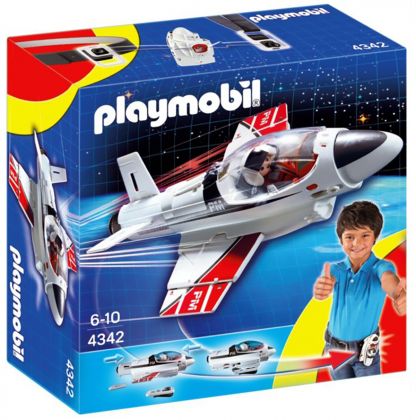 PLAYMOBIL Sports & Action 4342 Avion à réaction à emporter