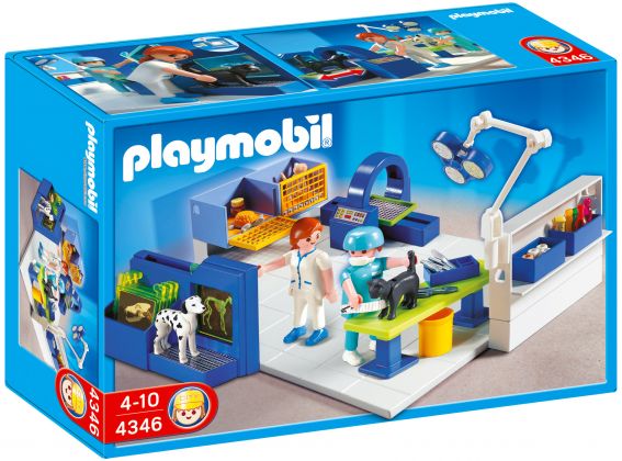 PLAYMOBIL City Life 4346 Equipe vétérinaire et salle d'opération