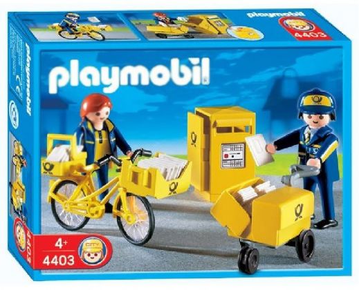 PLAYMOBIL City Life 4403 Postiers / boîte aux lettres