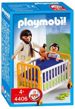 PLAYMOBIL City Life 4406 Médecin / enfant / lit d'hôpital