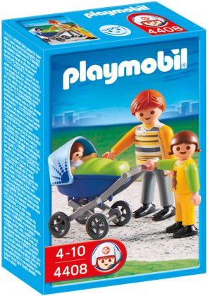 PLAYMOBIL City Life 4408 Papa avec enfants et landau