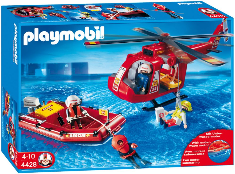 Playmobil Sauvetage Maritime : Scooter De Plongée Dans Les Produits De  Sauvetage City Action Multicolore