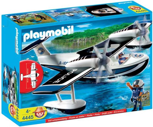 PLAYMOBIL Wild Life 4445 Policier et hydravion