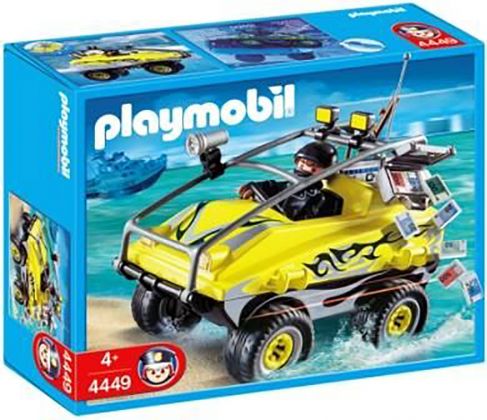 PLAYMOBIL City Action 4449 Véhicule amphibie et gangster