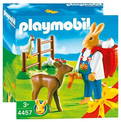 PLAYMOBIL Oeufs de Pâques 4457 Lapin / sac à dos