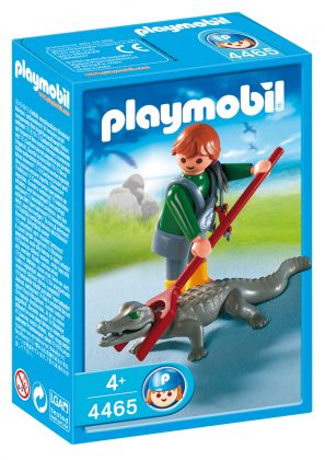 PLAYMOBIL City Life 4465 Soigneur d'animaux avec caïman