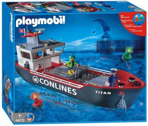 PLAYMOBIL City Action 4472 Capitaine / ouvrier / cargo