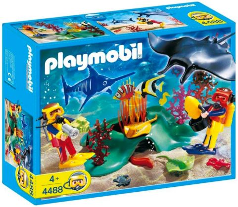 PLAYMOBIL City Action 4488 Plongeurs avec barrière de corail