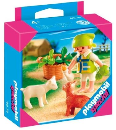 PLAYMOBIL Special Plus 4674 Fillette avec chevreaux