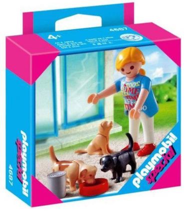 PLAYMOBIL Special Plus 4687 Maman et chiots