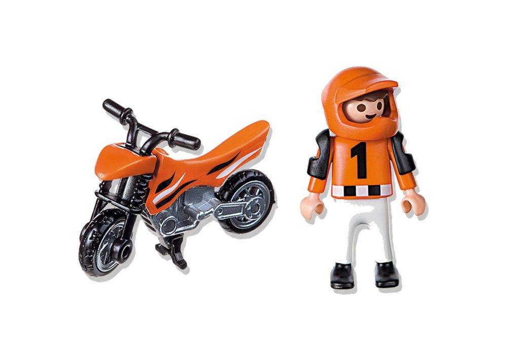 PERSONNAGE GARÇON ENFANT 30102540 PLAYMOBIL 4698 ENFANT ET MOTOCROSS