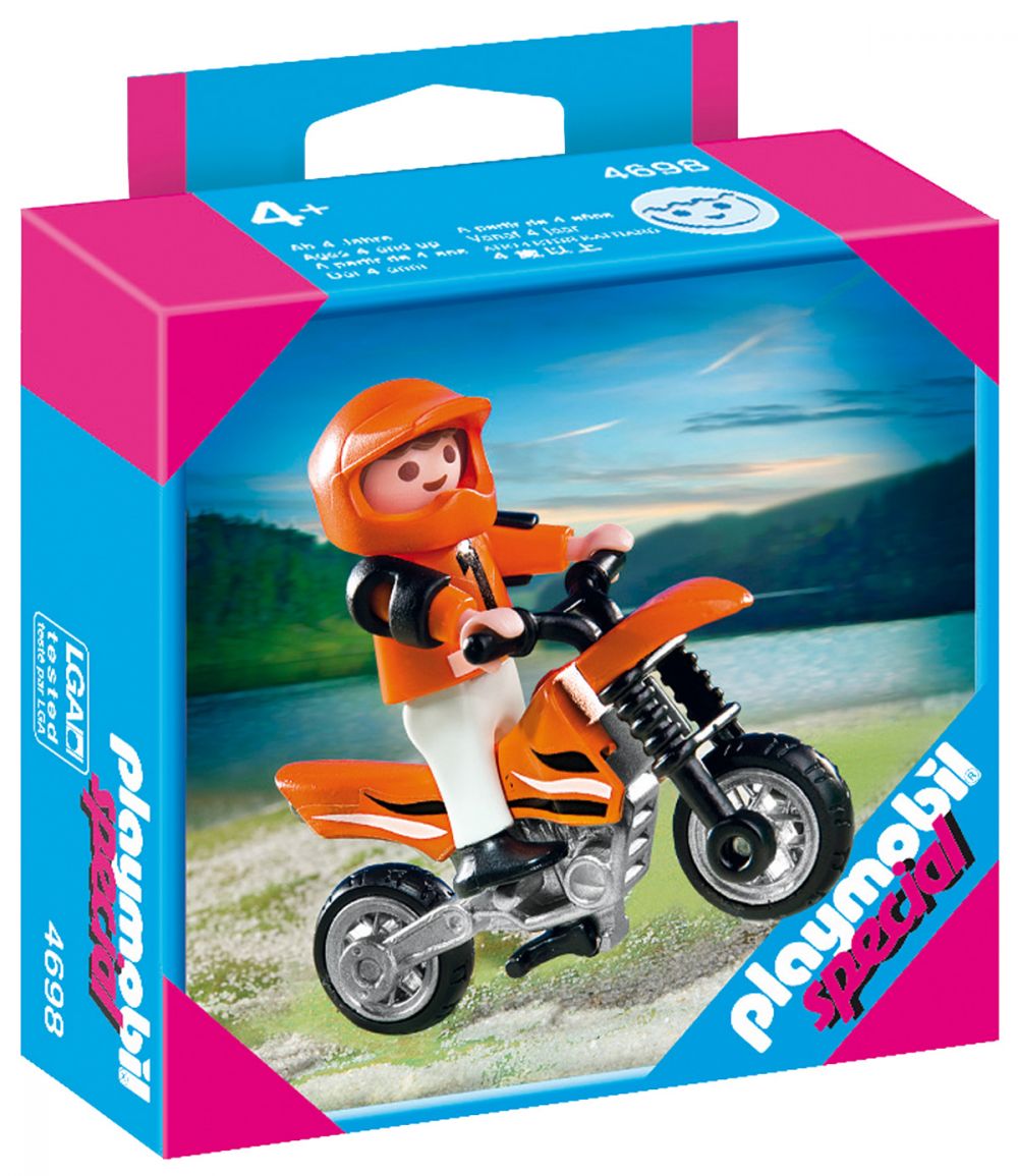 Playmobil Special Plus 4698 pas cher, Enfant et motocross