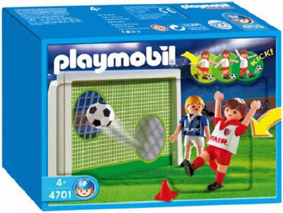 PLAYMOBIL Sports & Action 4701 Joueurs de football avec but d’entraînement