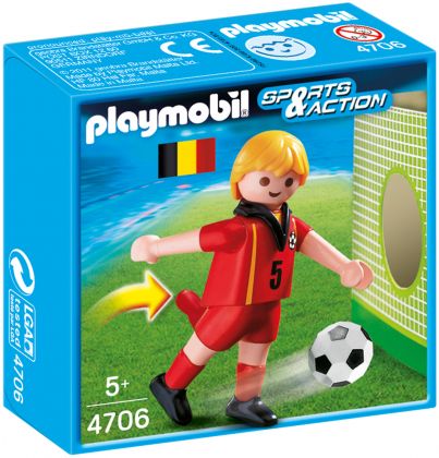 PLAYMOBIL Sports & Action 4706 Joueur de football de Belgique