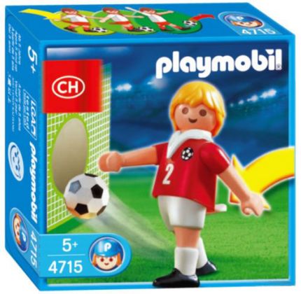 PLAYMOBIL Sports & Action 4715 Joueur de football de la Suisse