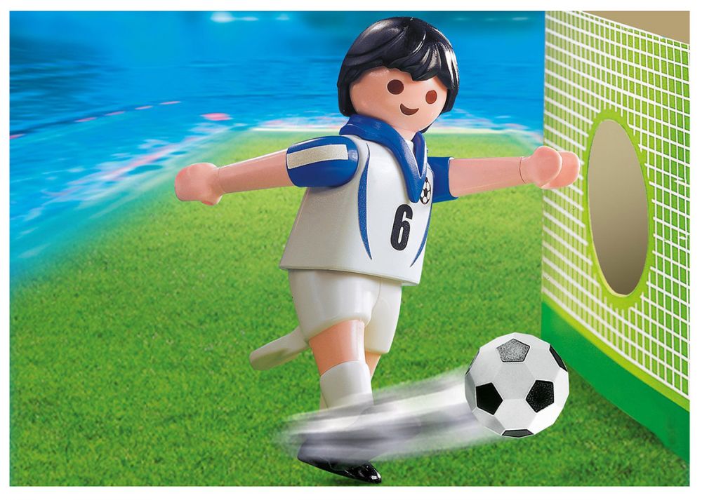 Playmobil 4712 - Figurine Joueur équipe Italie De Football, Avec Jambe Mobile Pour Tirer, Compatible Autres Sets Playmobil, Nettoyage Facile à L'eau