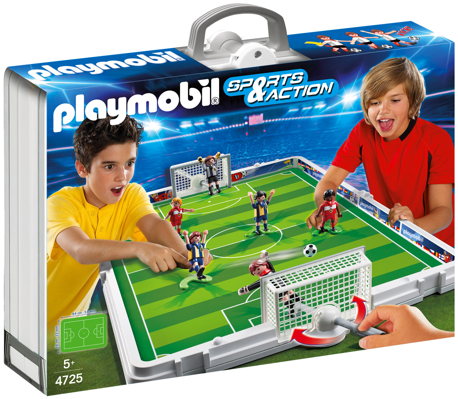 Playmobil Sports & Action 4725 pas cher, Terrain de football transportable