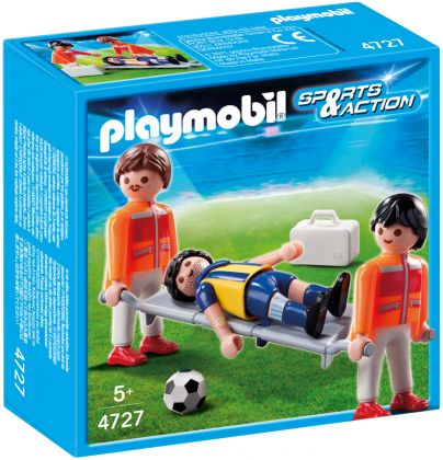 PLAYMOBIL Sports & Action 4727 Secouristes et joueur blessé