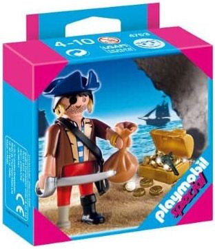 PLAYMOBIL Special Plus 4753 Pirate avec coffre au trésor