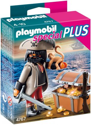 PLAYMOBIL Special Plus 4767 Pirate avec coffre au trésor