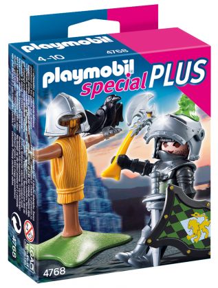 PLAYMOBIL Special Plus 4768 Chevalier du Lion avec mannequin d'entraînement