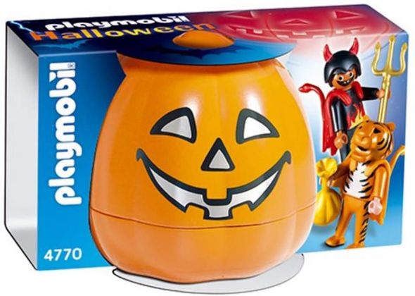 PLAYMOBIL Halloween 4770 Citrouille, diablotin et enfant tigre