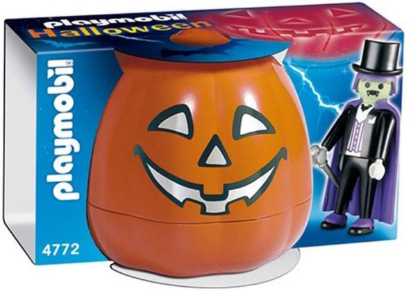 PLAYMOBIL Halloween 4772 Citrouille Halloween avec Dracula