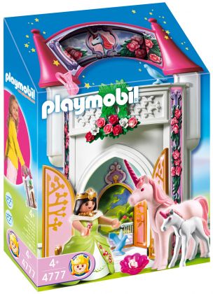 PLAYMOBIL Fairies 4777 Donjon de la licorne transportable