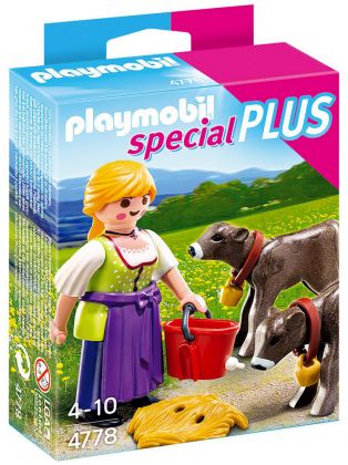 PLAYMOBIL Special Plus 4778 Eleveuse avec veaux