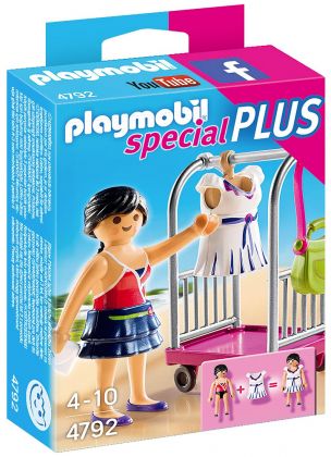 PLAYMOBIL Special Plus 4792 Top modèle et portant pour vêtements