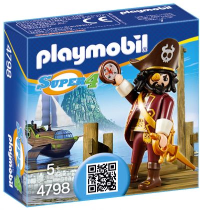 PLAYMOBIL Super 4 4798 Barbe de requin