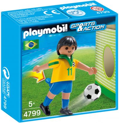 PLAYMOBIL Sports & Action 4799 Joueur équipe Brésil