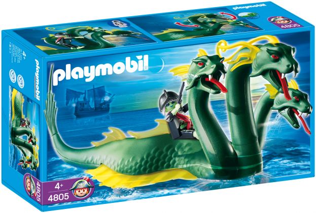 PLAYMOBIL Pirates 4805 Serpent de mer à trois têtes et pirate fantôme