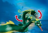 Playmobil Pirates 4805 pas cher, Serpent de mer à trois têtes et pirate