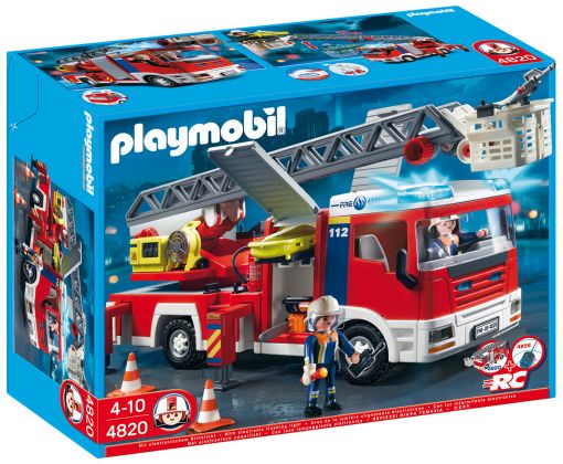PLAYMOBIL City Action 4820 Camion de pompiers grande échelle