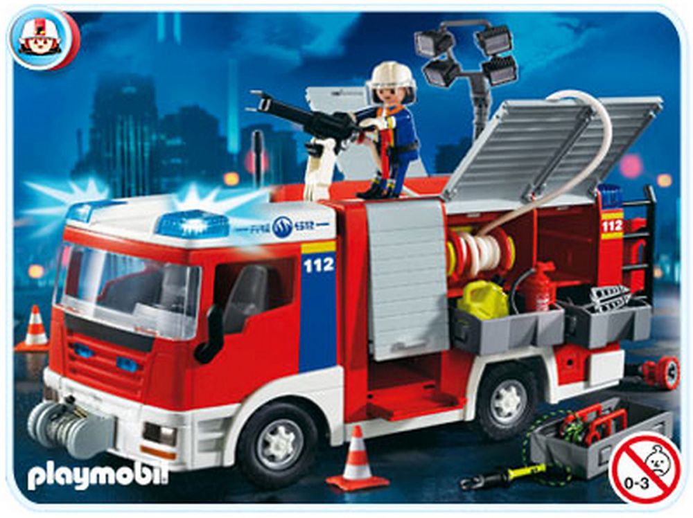 Playmobil City Action 4821 pas cher, Fourgon d'intervention de pompier