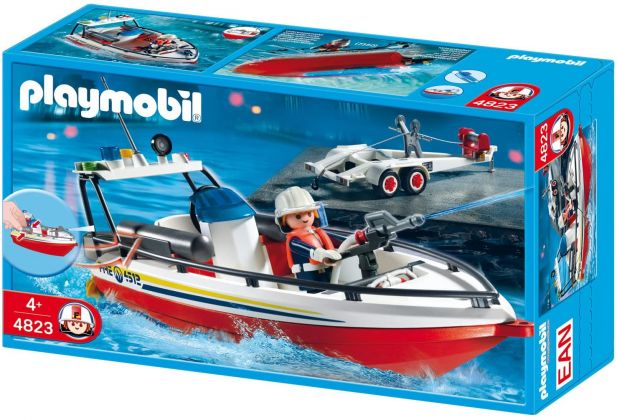 PLAYMOBIL City Action 4823 Bateau de pompier