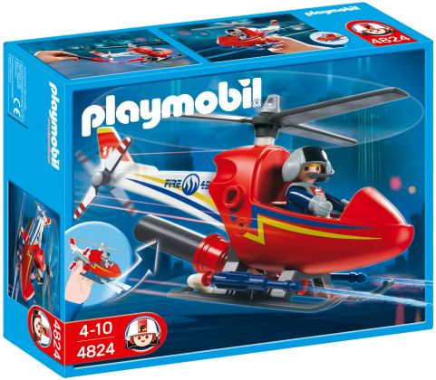 PLAYMOBIL City Action 4824 Hélicoptère de pompier