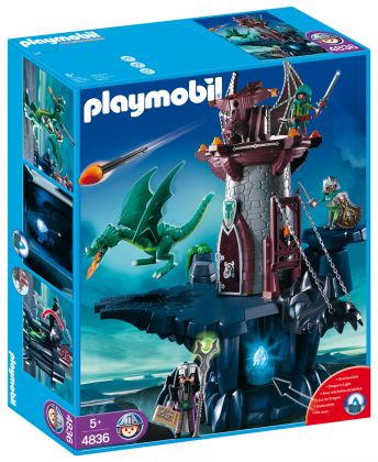 PLAYMOBIL Knights 4836 Donjon du Dragon Vert