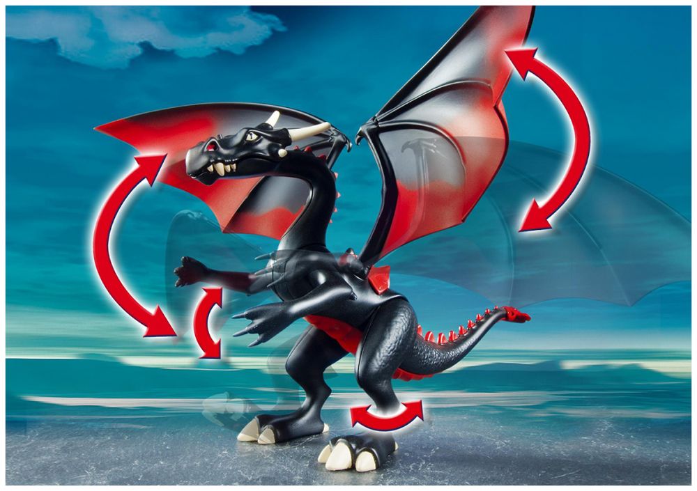 Playmobil PLAYMOBIL 4838 Dragon avec flamme lumineuse