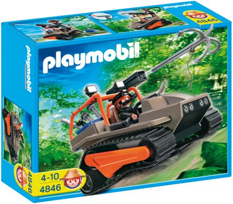 PLAYMOBIL Wild Life 4846 Véhicule à chenille et brigand