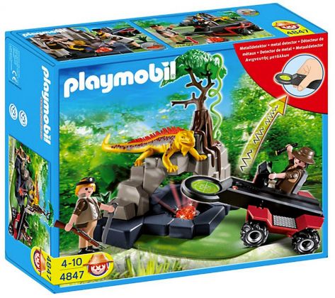 PLAYMOBIL Wild Life 4847 Détecteur de métaux avec chasseurs de trésors