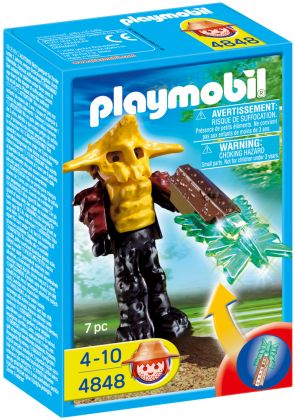 PLAYMOBIL Wild Life 4848 Gardien du temple avec arme lumineuse verte