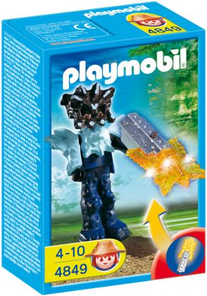 PLAYMOBIL Wild Life 4849 Gardien du temple avec arme lumineuse orange