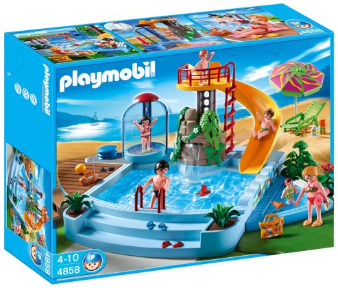 PLAYMOBIL Summer Fun 4858 Piscine avec toboggan