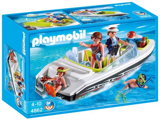 PLAYMOBIL Summer Fun 4862 Hors-bord noir