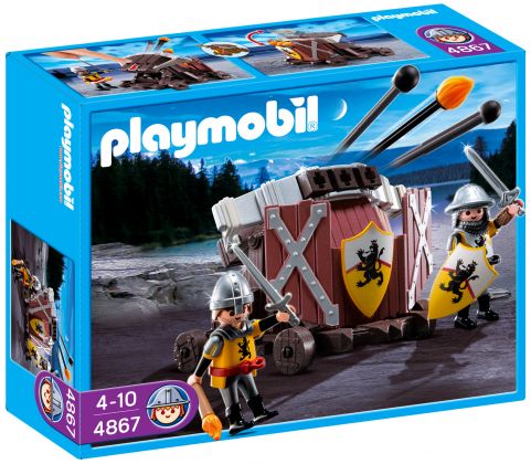 PLAYMOBIL Knights 4867 Baliste à 3 projectiles et chevaliers du Lion