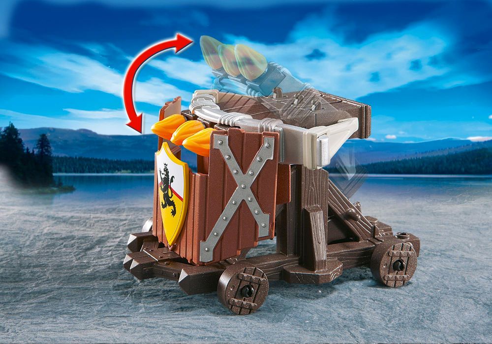 Playmobil 4867 – Baliste à 3 Projectiles Et Chevaliers Du Lion – Neuf